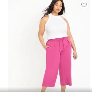 Eloquii Magenta Cropped Pants Size 24